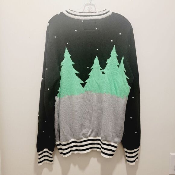 Tipsy Elves XL Ugly Christmas Sweater Carrot Trail Nightmare Reindeer - Picture 7 of 7